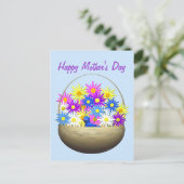 ハッピーマザーズデイジーとブルーバード ポストカード (スタンド正面)