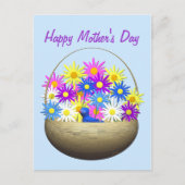 ハッピーマザーズデイジーとブルーバード ポストカード (正面)