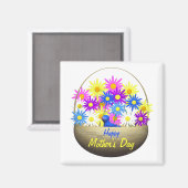 ハッピーマザーズデイジーとブルーバード マグネット (正面/裏面)