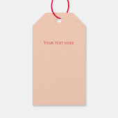 ハッピーマザーズデイスイートピンクデイジーブーケレトロ ギフトタグ (裏面)