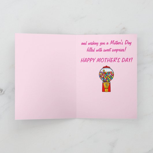 ハッピーマザーズデイスイートメモリーズガムボール カード (内部)