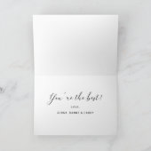 ハッピーマザーズデイスクリプトタイポグラフィフォトホリデー シーズンカード (内部)