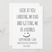 ハッピーマザーズデイステップママ サンキューカード (正面/裏面)