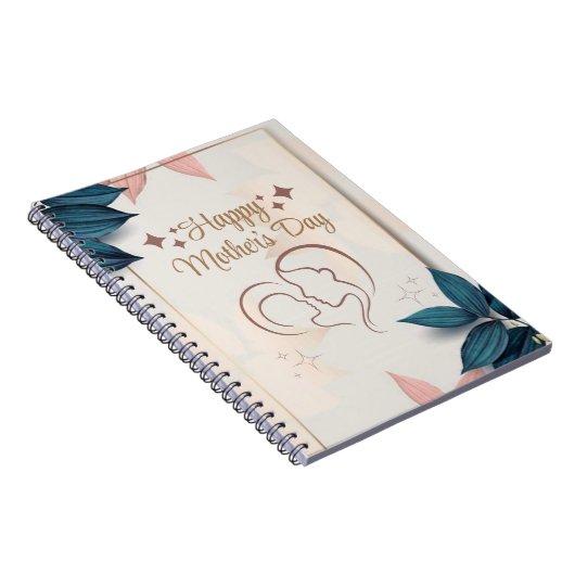 ハッピーマザーズデイスパイラルフォト(80ページ白黒) ノートブック (右側)