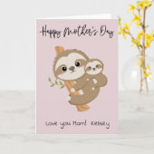 ハッピーマザーズデイスロースカスタマイズ カード (黄色い花)