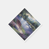 ハッピーマザーズデイスワンベンチレイク スタンダードカクテルナプキン (角)