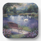 ハッピーマザーズデイスワンベンチレイク ペーパープレート (正面)