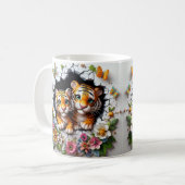 ハッピーマザーズデイタイガーアンドクブデザイン コーヒーマグカップ (正面左)