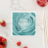 ハッピーマザーズデイティール（緑がかった色）バラ抽象芸術写真 スタンダードカクテルナプキン (インサイチュ)