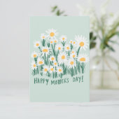 ハッピーマザーズデイデイジーカード サンキューカード (スタンド正面)