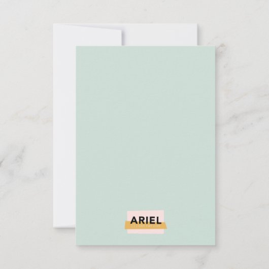 ハッピーマザーズデイデイジーカード サンキューカード (裏面)