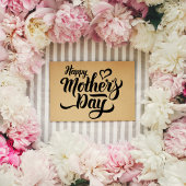 ハッピーマザーズデイハートクラフトゴムスタンプ ラバースタンプ