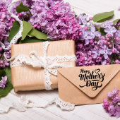 ハッピーマザーズデイハートクラフトゴムスタンプ ラバースタンプ