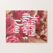 ハッピーマザーズデイハートバラ ジグソーパズル (横)