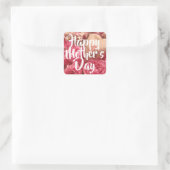 ハッピーマザーズデイハートバラ スクエアシール (バッグ)