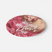 ハッピーマザーズデイハートバラ ペーパープレート (アングル)