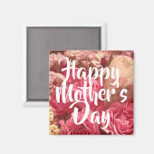 ハッピーマザーズデイハートバラ マグネット (正面/裏面)