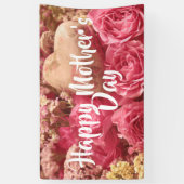 ハッピーマザーズデイハートバラ 横断幕 (縦)