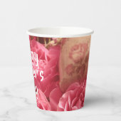 ハッピーマザーズデイハートバラ 紙コップ (左)