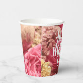 ハッピーマザーズデイハートバラ 紙コップ (右)