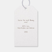 ハッピーマザーズデイハートフォトギフトラベル ギフトタグ (裏面)