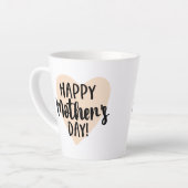 ハッピーマザーズデイハートラテマグ カフェラテマグ (左アングル)