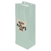 ハッピーマザーズデイハートワイン抱き枕 ワインギフトバッグ (裏面アングル)