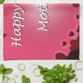 ハッピーマザーズデイハート キッチンタオル (折り畳み)