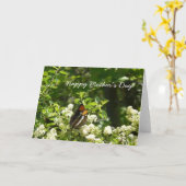 ハッピーマザーズデイバタフライカード カード (黄色い花)