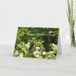 ハッピーマザーズデイバタフライカード カード