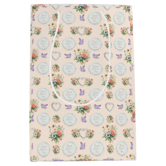 ハッピーマザーズデイバニラクリーム ミディアムペーパーバッグ