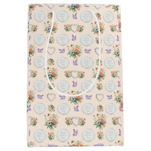 ハッピーマザーズデイバニラクリーム ミディアムペーパーバッグ (正面)