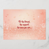 ハッピーマザーズデイバラハートブーケ 箔シーズンカード (裏面)