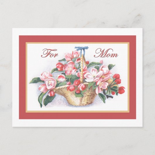 ハッピーマザーズデイバラ ポストカード (正面)