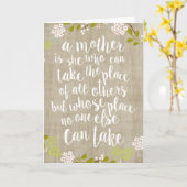 ハッピーマザーズデイバーラップガーデンフローラカード カード (黄色い花)