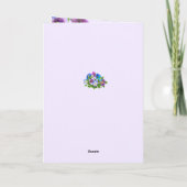 ハッピーマザーズデイパンジー紫の花水色 シーズンカード (裏面)