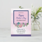 ハッピーマザーズデイパーティの招待状 招待状 (スタンド正面)