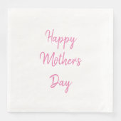 ハッピーマザーズデイパーティーピンクホワイトシンプル2024 (正面)