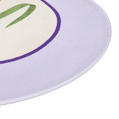 ハッピーマザーズデイパープルアイリス世界の最高の母母 カッティングボード (角)