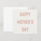 ハッピーマザーズデイビソンフォントカード サンキューカード (正面/裏面)