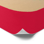 ハッピーマザーズデイピンクのトリムとタンポポの種子 ポスター (角)