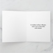 ハッピーマザーズデイピンクのトリム&ダンデリオンシーズビッグ カード (内部)