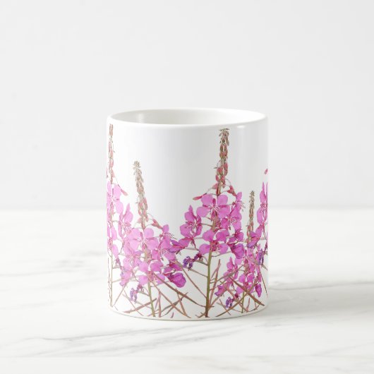 ハッピーマザーズデイピンクのフローラボホマグカップお母さん コーヒーマグカップ (中央)