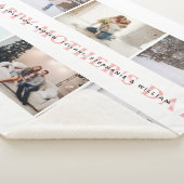 ハッピーマザーズデイピンクの写真コラージュ シェルパブランケット (3/4)