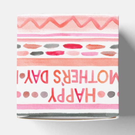ハッピーマザーズデイピンクウォーターストライプカラー フェイバーボックス (上部)