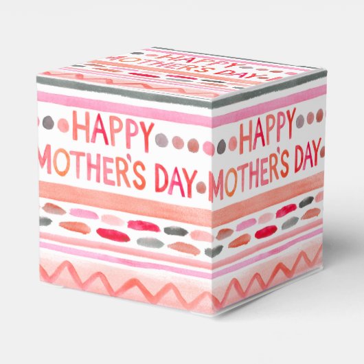 ハッピーマザーズデイピンクウォーターストライプカラー フェイバーボックス (裏面サイド)