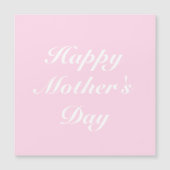 ハッピーマザーズデイピンクエレガントのシック磁気カード (正面)