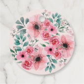 ハッピーマザーズデイピンクエレガントフローラブーケ フェイバータグ (裏面)