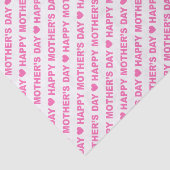 ハッピーマザーズデイピンクオンホワイトティッシュペーパー 薄葉紙 (詳細)