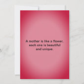 ハッピーマザーズデイピンクトリムダンデヨンシーズフラット カード (裏面)